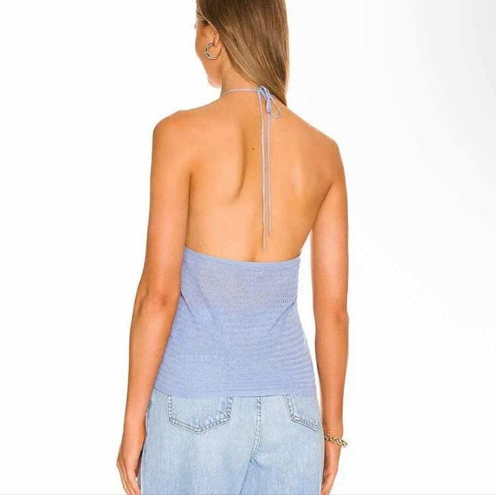 $88 NWT Revolve 525 Tube Halter Tie Top In Waterfall Size Large - Picture 2 of 4
